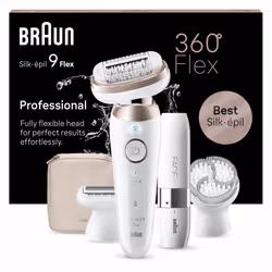 Braun Silk-épil 9 Flex 9-360 3D 40 tweezers Rose, White - Additional view 2