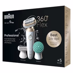 Braun Silk-épil 9 Flex 9-071 3D 40 tweezers Gold, White
