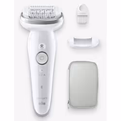 Braun Silk-épil 9 BR2-225328, Grey, White, 40 tweezers, MicroGrip, Armpit, Back thigh, Bikini, Front thigh, Outer thigh, Oute ...
