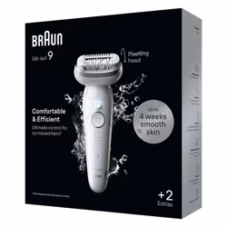 Braun Silk-épil 9 BR2-225328 epilator 40 tweezers Grey, White