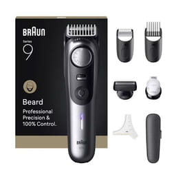 Braun BeardTrimmer 9 BT9520 beard trimmer Battery 52 2 cm Wet & Dry Black, Grey