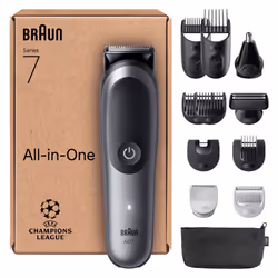 All-in-One Series 7 Grooming Kit, 12in1, ProBlade & AutoSense, 120 Min, SkinGuard & Beard Fading, AquaGrip for Under Water Us ...