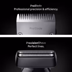 All-in-One Series 7 Grooming Kit, 12in1, ProBlade & AutoSense, 120 Min, SkinGuard & Beard Fading, AquaGrip for Under Water Use, AIO7545, Grey