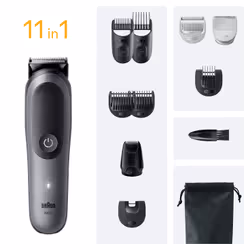 Braun AIO5560 hair trimmers/clipper Black, Grey 14 Lithium-Ion (Li-Ion)