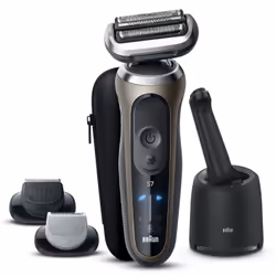 Braun Series 7 72-C7650cc Foil shaver Trimmer Black, Brown