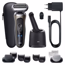 Braun Series 7 72-C7650cc Foil shaver Trimmer Black, Brown