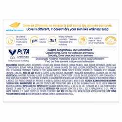 Dove  Beauty Bar Soap  Gentle Exfoliating Mositurizing Clean Body- 4.75oz ( Pack of 24)