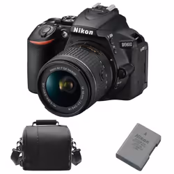 NIKON D5600 KIT AF-P 18-55MM F3.5-5.6G VR+camera Bag+EN-EL14A Battery