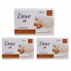 12 x 90g Dove Shea Butter Beauty Cream Soap Bar Pampering
