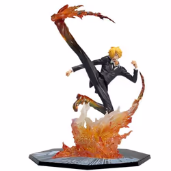 New One Piece Anime Figure Fire Fist Luffy Ace Sanji Battle Model Dolls PVC sabo Action Figurine Zoro Ghost Three-Knife Toys ...