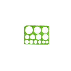 Jumbo Circles Geometric Template, 8-3/4 x 11-1/2 Inches