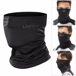 Lixada Cycling Half Face Cover Motorcycle Neck Warmer Riding Neck Gaiter Cooling Climbing Running - black, Type 2