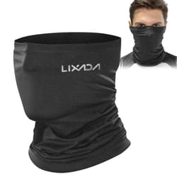 Lixada Cycling Half Face Cover Motorcycle Neck Warmer Riding Neck Gaiter Cooling Climbing Running - dark gray, Type 2
