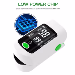 Fingertip Pulse Oximeter Blood Oxygen Saturation  SpO2  & PR Monitor 8S Quick Measure,Pulse Rate - green
