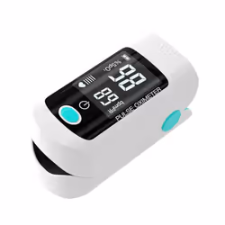 Fingertip Pulse Oximeter Blood Oxygen Saturation SpO2 & PR Monitor 8S Quick Measure,Pulse Rate - blue
