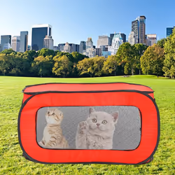 Pet Tent House Foldable Portable Pet Fence Cat Dog Travel Cage Rectangular Dog Cage Playpen Outdoor