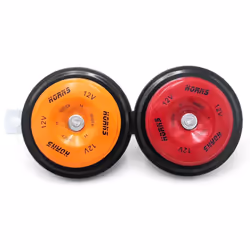12V Universal Electric Car Horn High Low Tone Horn Waterproof Round Loud Speakers 110dB for Cars
