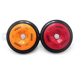12V Universal Electric Car Horn High Low Tone Horn Waterproof Round Loud Speakers 110dB for Cars