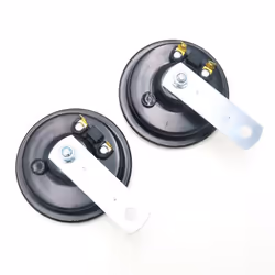 12V Universal Electric Car Horn High Low Tone Horn Waterproof Round Loud Speakers 110dB for Cars