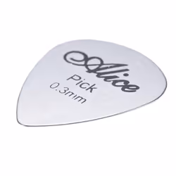 Alice AP-12S 12pcs/pack 0.3mm Stainless Steel Metal Guitar Picks Plectrum