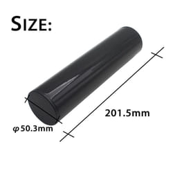 Professional Stainless Steel Cylinder Sand Shaker Hand Percussion Black - black