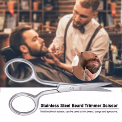 Stainless Steel Beard Trimmer Scissor for Barber Home Use Mini Size Shaving Shear Beard Trimmer Eyebr