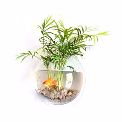 Home Decoration Wall Mount Fish Tanks Goldfish Bowl Acrylic Hanging Aquariums Flowerpot Flower Vase - 150mm &amp; type 2
