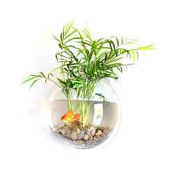 Home Decoration Wall Mount Fish Tanks Goldfish Bowl Acrylic Hanging Aquariums Flowerpot Flower Vase - 150mm &amp; type 2