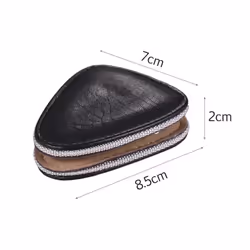 Guitar Picks Holder Case Bag PU Synthetic Leather with 6pcs Celluloid Picks String Instrument