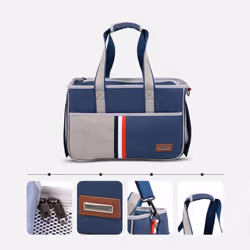 DODOPET Portable Pet Carrier Cat Carrier Dog Carrier Pet Travel Carrier Cat - L, dark blue
