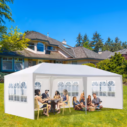 3x3M 3x6M 3x9M Garden Gazebo Marquee Party Tent Canopy Waterproof - 3X6M-4 Sides