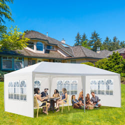 3x3M 3x6M 3x9M Garden Gazebo Marquee Party Tent Canopy Waterproof - 3X6M-4 Sides