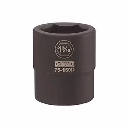 Stanley Tools DWMT75160OSP Impact 0.75 Drive Socket, 1.187