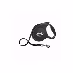 Flexi Black Retractable Nylon Dog Leash Large