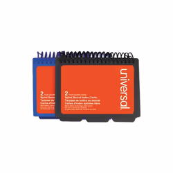 Universal  4 x 6 in. Spiral Bound Index Cards, Blue & Black - Pack of 2