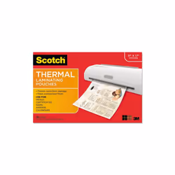 3M & Commercial Tape Div  Menu Size Thermal Laminating Pouches, 3 mil.