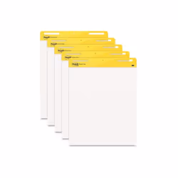 3M Office Products  Sticky note Easel Pad Sheets and Pad, Pads & Pack, White