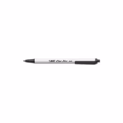 Bic Corporation Clic Stic Ballpoint Retractable Pen, 1 mm, Black, 24/Pk