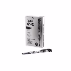 Pentel Roller Ball Pen Medium Line, Black Ink