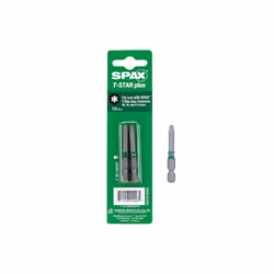 Spax  T20 x 2 in. T-Star Plus Driver Bit Steel, 2 per Pack - Pack of 10