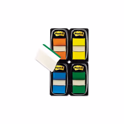3M Flags/Tabs Value Pack Assorted Colors 200 1 in.Flags 12 Filing Tabs/Pk