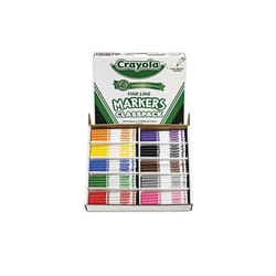 Crayola  Washable Classpack Markers, Fine Point, Ten Assorted Colors, 200-Box