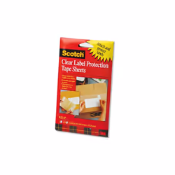 3M Heavyweight 4 x 6 Clear Label Protector Tape Sheets Two 25 Sheet Pads Pack