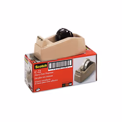 3M Two-Roll Desktop Tape Dispenser 3 core High-Impact Plastic Beige