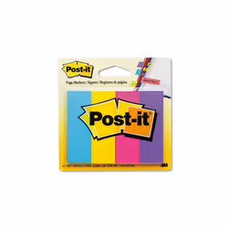 3M Page Markers Four Ultra Colors Four Pads of 50 Strips Each