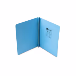 Universal Pressboard Report Cover Prong Clip Letter 3'' Capacity Light Blue