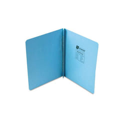 Universal  Pressboard Report Cover  Prong Clip  Letter  3&apos;&apos; Capacity  Light Blue