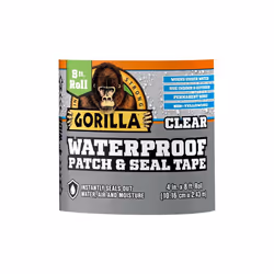 Gorilla 4 in. x 8 ft. Waterproof Repair Tape, Clear