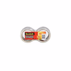 3m  3m  1.88 in. X 163 ft. Long Lasting Moving & Storage Scotch Packaging Tape 2 Cou