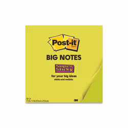 3M  11 x 11 in. Sticky note Super Sticky Big Notes, Green